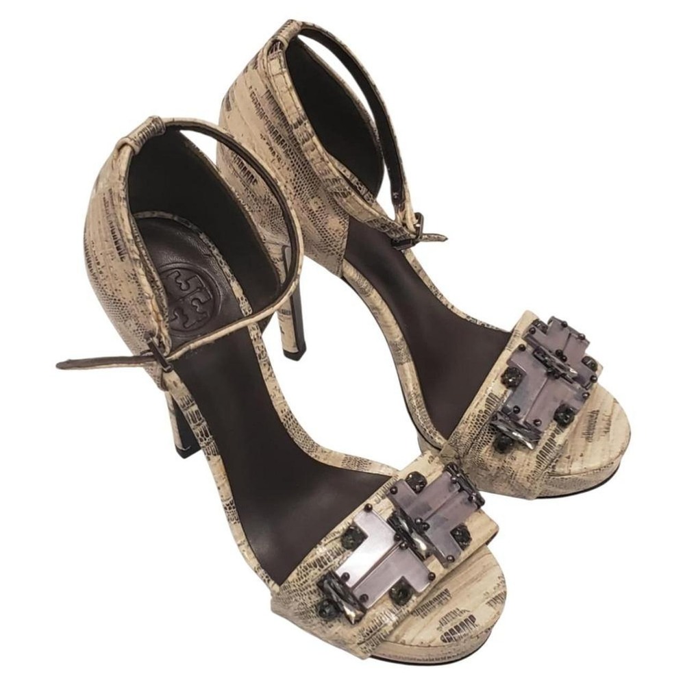 TORY BURCH Rhinestone Embellished Sandals SZ 6 M